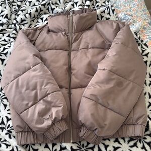 Abercrombie & Fitch Brown Puffer Jacket